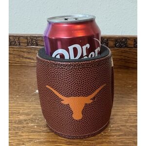 Texas Longhorns Wilson NCAA Licensed Football Can Koozie Insulated Drink Holder